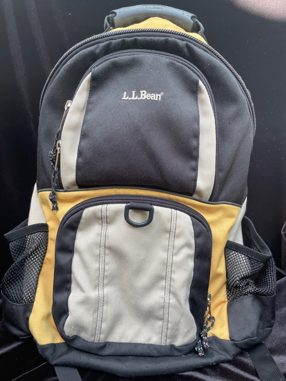 Vintage L.L. Bean Turbo Transit Backpack - Boston Bruin Colors!